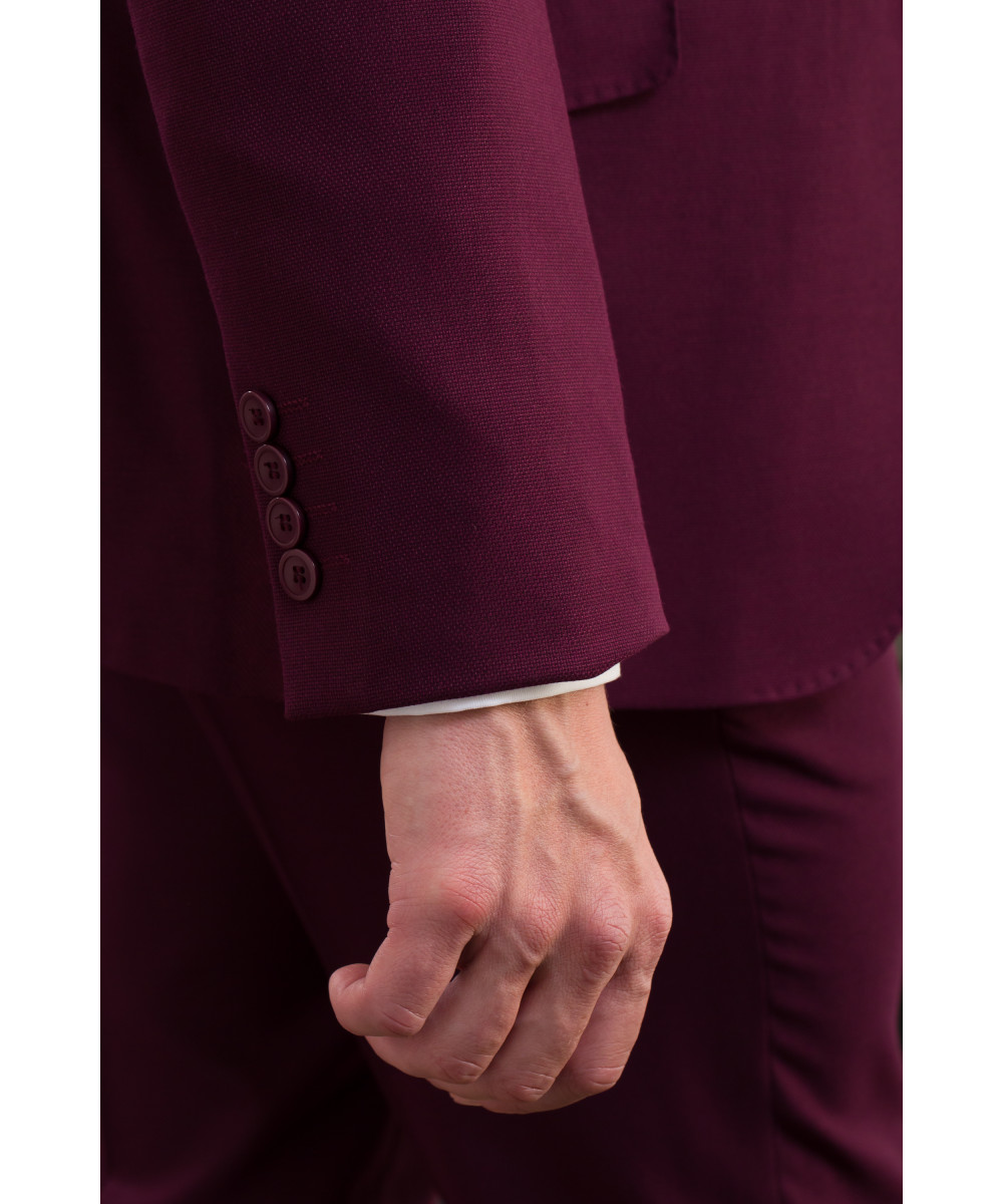 Lino Clemente - Traje burdeos larios 24231 - Imagen 2