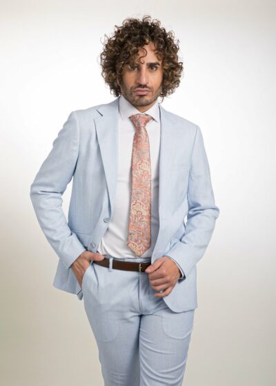 Lino Clemente - Traje celeste zar 24122