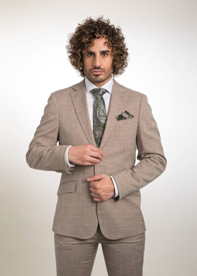 Lino Clemente - Traje color tierra zar 24125