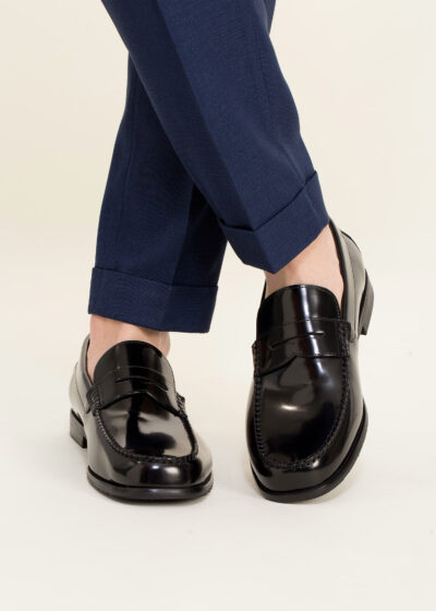 Lino Clemente - Mocasines de piel negros Castella 25593