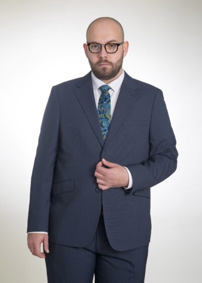 Lino Clemente - Traje azul cobalto talla grande 20110