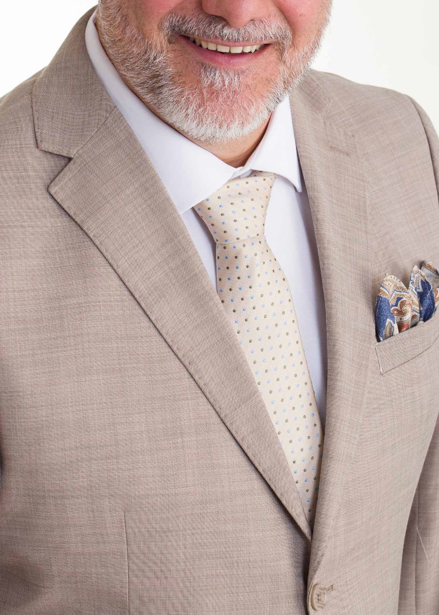 Lino Clemente - Traje arena talla grande 24125 - Imagen 2