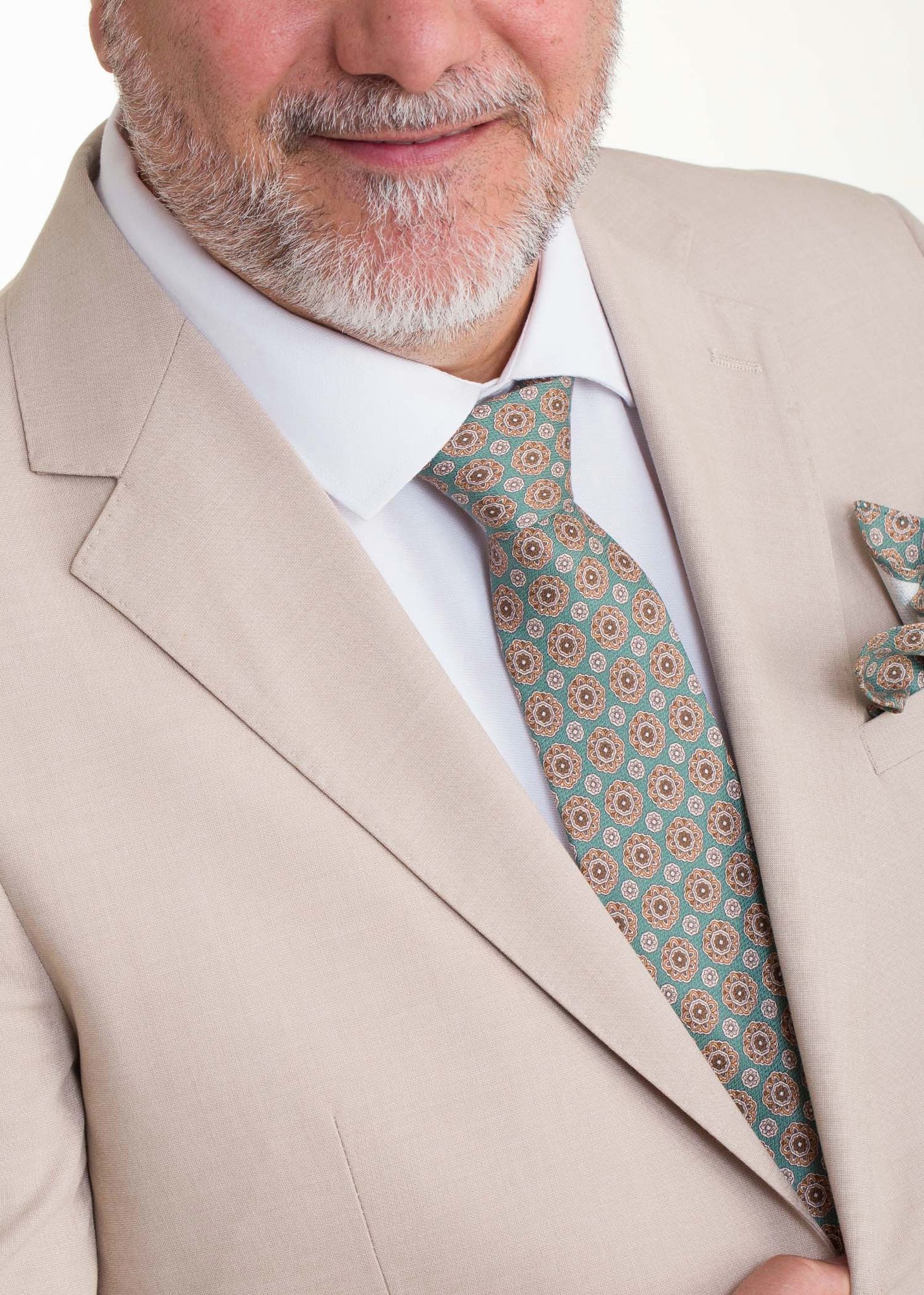 Lino Clemente - Traje beige talla grande 26103 - Imagen 2