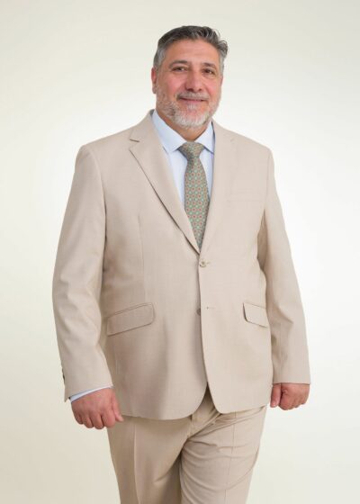 Lino Clemente - Traje beige talla grande 26103