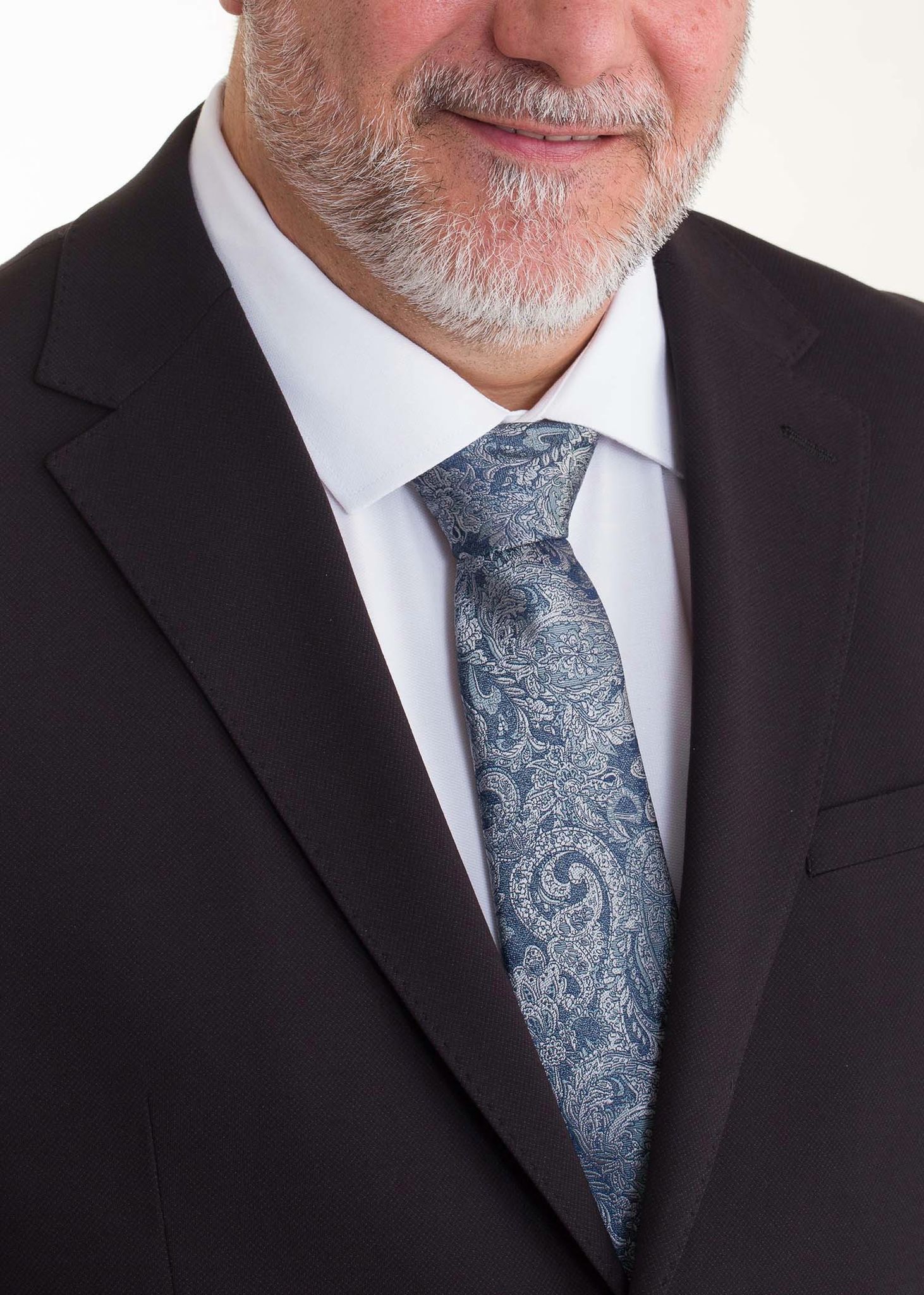 Lino Clemente - Traje negro súper elástico talla grande 20204 - Imagen 2