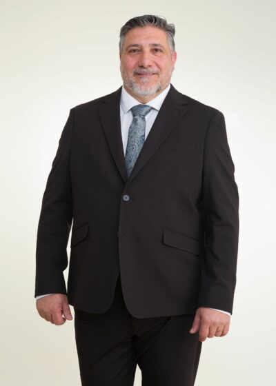 Lino Clemente - Traje negro súper elástico talla grande 20204