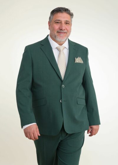 Lino Clemente - Traje verde talla grande 26103
