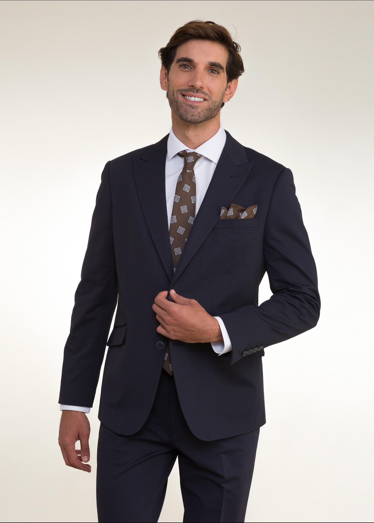Lino Clemente - Traje color azul marino ARES 26206